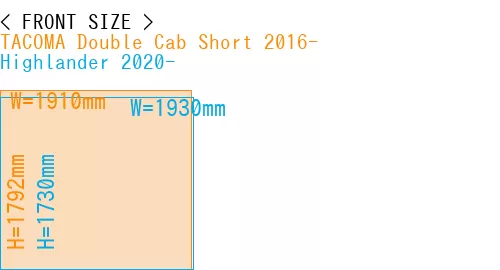 #TACOMA Double Cab Short 2016- + Highlander 2020-